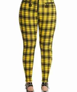 Banned Damien Trousers -Spooky Threads 1625833007TR31099Yellow 20SS68004BLK 0472 300x