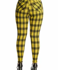 Banned Damien Trousers -Spooky Threads 1625833007TR31099Yellow 20SS68004BLK 0474 300x