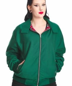 Banned Unisex Harrington Jacket -Spooky Threads 1641210013JBN615. 20 20GRN 300x