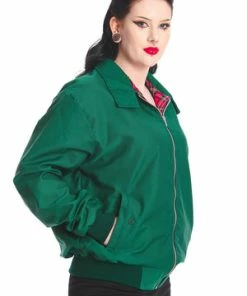 Banned Unisex Harrington Jacket -Spooky Threads 1641210013JBN615 20GRN. 300x