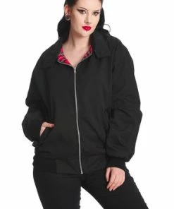 Banned Unisex Harrington Jacket -Spooky Threads 1641210132JBN615BLK4332 300x