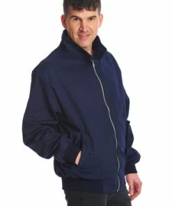 Banned Unisex Harrington Jacket -Spooky Threads 1641210294JBN615NAVY4153 300x