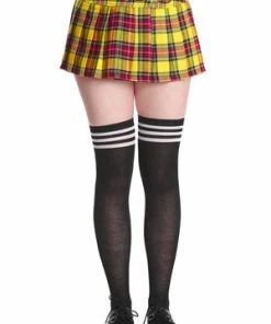 Banned Darkdoll Mini Skirt -Spooky Threads 1641210984SBN216 20YELLOW2881 300x