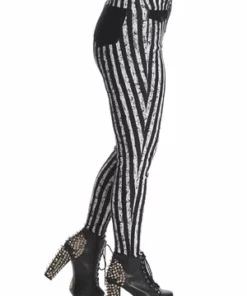 Banned Spooky Nightwalks Slim Trousers -Spooky Threads 1642506097TR31126 20BLK 20WHT 20STRIPE2617 300x