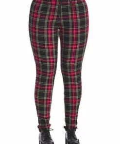 Banned Rumor Has It Trousers 28 Banned Rumor Has It Trousers -Spooky Threads 1642506265TR31140 20RED 20CHECK2488 300x