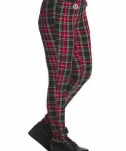 Banned Rumor Has It Trousers 30 Banned Rumor Has It Trousers -Spooky Threads 1642506265TR31140 20RED 20CHECK2489 300x