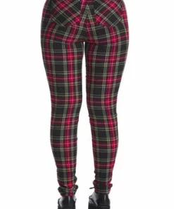 Banned Rumor Has It Trousers 29 Banned Rumor Has It Trousers -Spooky Threads 1642506265TR31140 20RED 20CHECK2491 300x