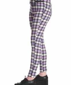 Banned Rumor Has It Trousers 42 Banned Rumor Has It Trousers -Spooky Threads 1642506279TR31140 20LILAC 20CHECK 20TP10340 20BLK2999 300x