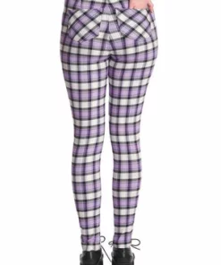 Banned Rumor Has It Trousers 41 Banned Rumor Has It Trousers -Spooky Threads 1642506279TR31140 20LILAC 20CHECK 20TP10340 20BLK3001 300x