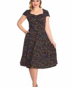 Banned All Hallows Cat Fit & Flare Dress