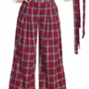 Banned Winter Check Swing Trouser -Spooky Threads 1642529795TR31135RED0105 300x