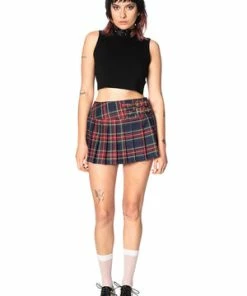 Banned Darkdoll Mini Skirt -Spooky Threads 16473358771549050362SBN216 20NAVY 20 1 300x