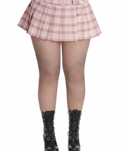 Banned Darkdoll Mini Skirt -Spooky Threads 1658745035SBN216 20PINK 20WHT 1 300x