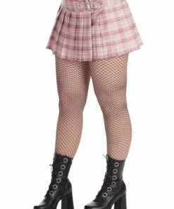 Banned Darkdoll Mini Skirt -Spooky Threads 1658745035SBN216 20PINK 20WHT 2 300x