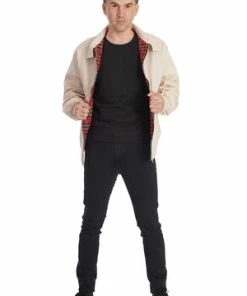 Banned Unisex Harrington Jacket -Spooky Threads 1658749258JBN615 20SAND 2 300x