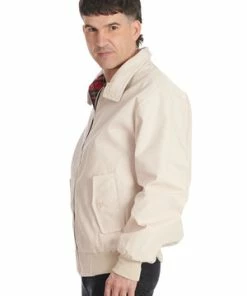 Banned Unisex Harrington Jacket -Spooky Threads 1658749258JBN615 20SAND 3 300x
