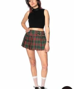 Banned Darkdoll Mini Skirt -Spooky Threads 16605608801549050409SBN216 20GRN 20 1 300x