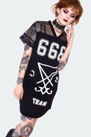 Jawbreaker 666 Team Support Jersey Dress 5 Jawbreaker 666 Team Support Jersey Dress - Image 3