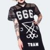 Jawbreaker 666 Team Support Jersey Dress -Spooky Threads 666 team support jersey curve dress dra 9571 pl 04.1429 300x