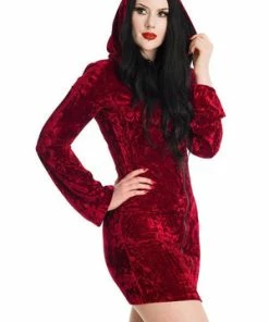 Banned Big Crush Hoodie Dress -Spooky Threads Big Crush Hoodie Dress Banned 3 300x