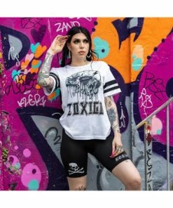 Toxico Bolt Skull Mesh Tee