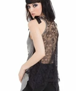 Jawbreaker Deathclock Top - Grey Or Black 17 Jawbreaker Deathclock Top - Grey Or Black -Spooky Threads Deathclock Top Grey or Black Jawbreaker 5 300x