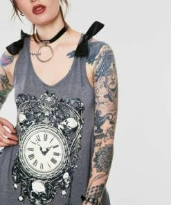 Jawbreaker Deathclock Top - Grey Or Black