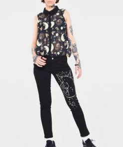 Jawbreaker Galaxy Cat Drainpipe Trousers