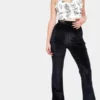 Jawbreaker Glam Rock Black Velvet Flares