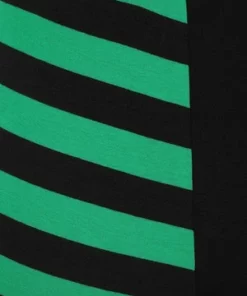 Banned Half Black Half Stripes Leggings -Spooky Threads Half Black Half Stripes Leggings Banned 15 300x