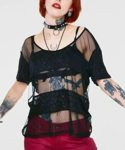 Jawbreaker Mini Skulls Oversized Top