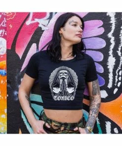 Toxico Nun Cropped Tee