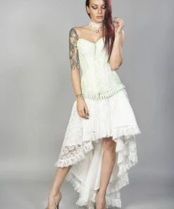 Burleska Petra Zip Long Line Overbust Burlesque Corset In King Brocade -Spooky Threads Petra Zip Long Line Overbust Burlesque Corset In King Brocade Burleska 12 300x