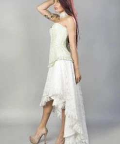 Burleska Petra Zip Long Line Overbust Burlesque Corset In King Brocade -Spooky Threads Petra Zip Long Line Overbust Burlesque Corset In King Brocade Burleska 14 300x