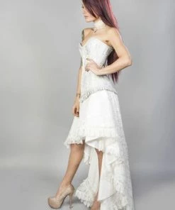 Burleska Petra Zip Long Line Overbust Burlesque Corset In King Brocade -Spooky Threads Petra Zip Long Line Overbust Burlesque Corset In King Brocade Burleska 5 300x