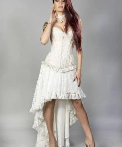 Burleska Petra Zip Long Line Overbust Burlesque Corset In King Brocade -Spooky Threads Petra Zip Long Line Overbust Burlesque Corset In King Brocade Burleska 6 300x