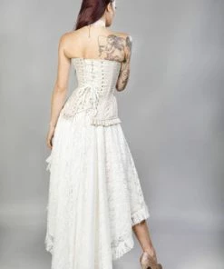 Burleska Petra Zip Long Line Overbust Burlesque Corset In King Brocade -Spooky Threads Petra Zip Long Line Overbust Burlesque Corset In King Brocade Burleska 7 300x