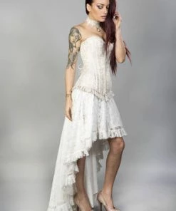 Burleska Petra Zip Long Line Overbust Burlesque Corset In King Brocade -Spooky Threads Petra Zip Long Line Overbust Burlesque Corset In King Brocade Burleska 8 300x