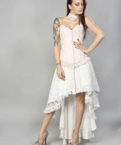 Burleska Petra Zip Long Line Overbust Burlesque Corset In King Brocade -Spooky Threads Petra Zip Long Line Overbust Burlesque Corset In King Brocade Burleska 9 300x