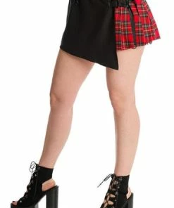 Banned Pandora Mini Skirt -Spooky Threads SK25366 20BLK 20RED 20 1338 300x