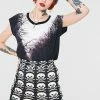 Jawbreaker Skulls Knitted Skirt 1 Jawbreaker Skulls Knitted Skirt -Spooky Threads Skulls Knitted Skirt Jawbreaker 300x
