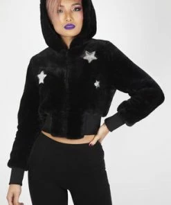 Jawbreaker Star Struck Faux Fur Jacket 9 Jawbreaker Star Struck Faux Fur Jacket -Spooky Threads Star Struck Faux Fur Jacket Jawbreaker 3 300x