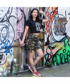 Toxico Woodland Camo Skirt 10 Toxico Woodland Camo Skirt -Spooky Threads Woodland Camo Skirt Toxico 4 300x