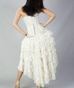 Burleska Amelia Long Burlesque Skirt In Lace -Spooky Threads amelia long burlesque skirt in lace burleska 4 300x