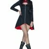 Dr Faust Avant-garde Military High Low Black Mini Dress - Liberty -Spooky Threads avant garde military high low black mini dress liberty dr faust 300x