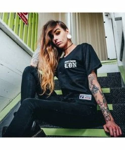 Toxico Axe Skull Button Up Jersey