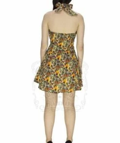 Dr Faust Aztec Ancient Civilisation Mini Dress - Daphne -Spooky Threads aztec ancient civilisation mini dress daphne dr faust 4 300x