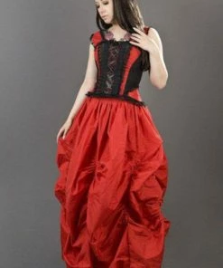 Burleska Ballgown Victorian Maxi Skirt In Taffeta 14 Burleska Ballgown Victorian Maxi Skirt In Taffeta -Spooky Threads ballgown victorian maxi skirt in taffeta burleska 6 300x
