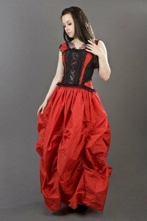 Burleska Ballgown Victorian Maxi Skirt In Taffeta 8 Burleska Ballgown Victorian Maxi Skirt In Taffeta - Image 6