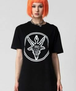 Long Clothing Baphomet - Black T-Shirt - Unisex